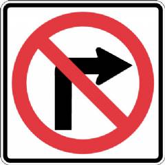 No Right Turn Symbol